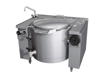 Dampf-Kipp Schnellkochkessel 100 L Handkippung inkl. Mischbatterie 845027
