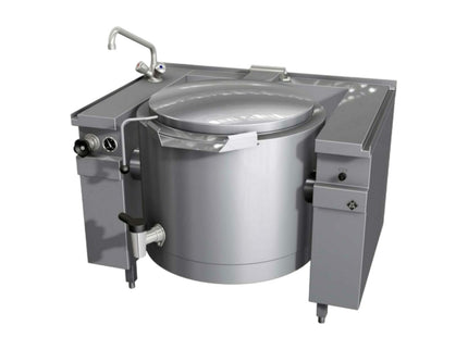 Dampf-Kipp Schnellkochkessel 100 L Motorkippung inkl. Mischbatterie 845027