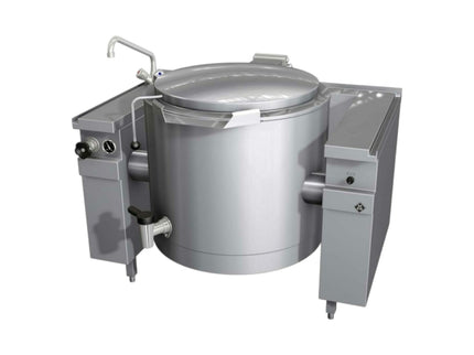 Dampf-Kipp Schnellkochkessel 150 L Motorkippung inkl. Mischbatterie 845027