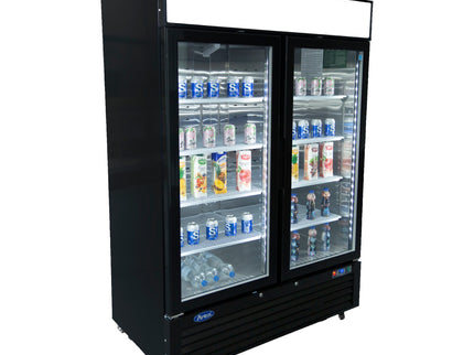 GLASTÜR KÜHLSCHRANK 2-TÜRIG