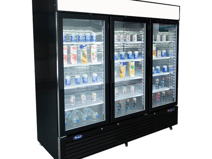 GLASTÜR KÜHLSCHRANK 3-TÜRIG