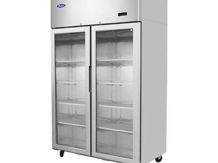 GLASTÜRKÜHLSCHRANK 2-TÜRIG
