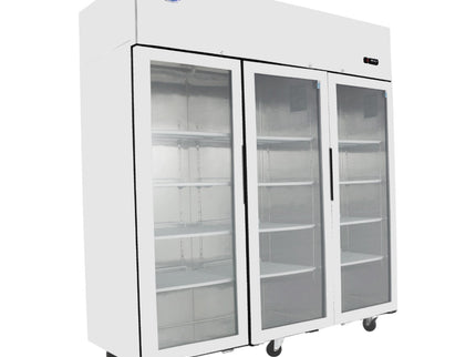GLASTÜRKÜHLSCHRANK 3-TÜRIG