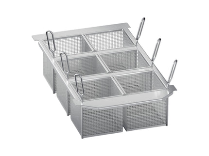 Kit 6 Portionskörbe 1/6 GN Frittieren + Portionskorbrahmen