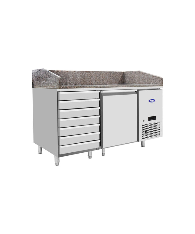 PIZZAKÜHLTISCH 7SL, 1 TÜR - Hagatec GmbH Hanseatische Gastronomie Technik - Atosa
