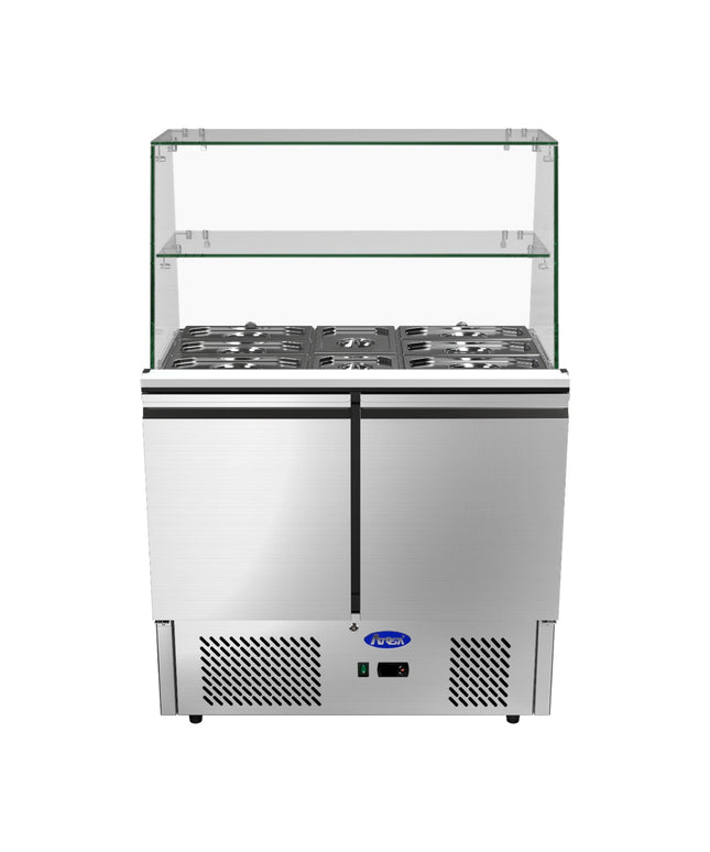 SALADETTE 2 - TÜRIG MIT ECKIGEM GLASAUFSATZ - Hagatec GmbH Hanseatische Gastronomie Technik - Atosa