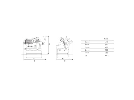 SARO Automatische Aufschnittmaschine 
Modell F-350