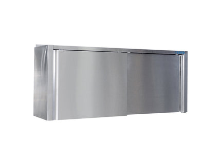 SARO Edelstahlhängeschrank - 400 mm Tiefe, Breite 2000mm
