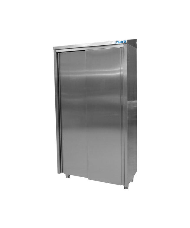 SARO Edelstahlhochschrank 2 Schiebetüren, Breite 1000mm - Hagatec GmbH Hanseatische Gastronomie Technik - SARO