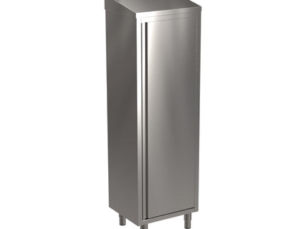 SARO Edelstahlhochschrank schräges Dach Breite 600mm