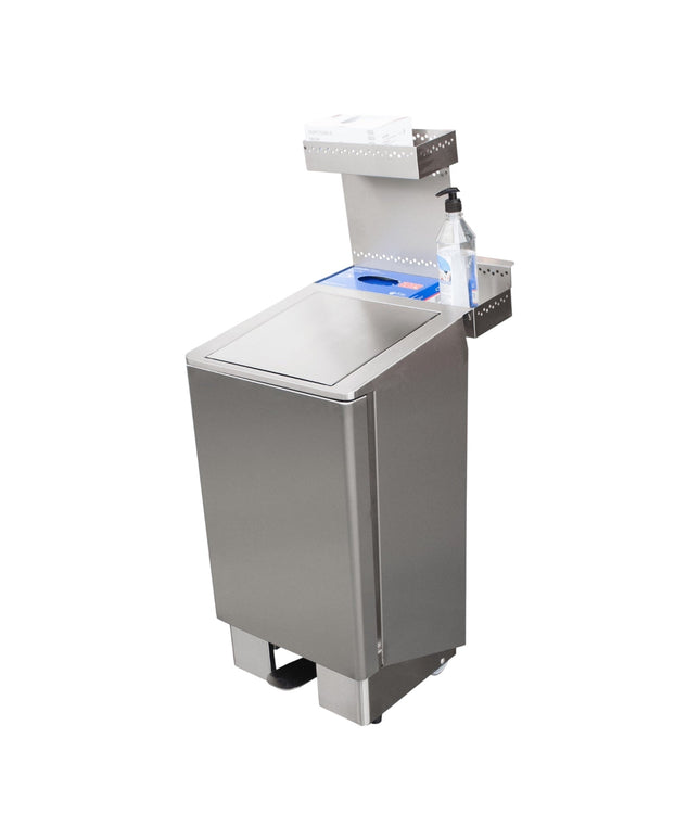 SARO Edelstahlmülleimer 60 Liter, Modell Apollo - Hagatec GmbH Hanseatische Gastronomie Technik - SARO