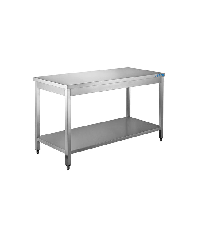 SARO Edelstahltisch, Unterblatt - B 1400 x T 700 mm - Hagatec GmbH Hanseatische Gastronomie Technik - SARO
