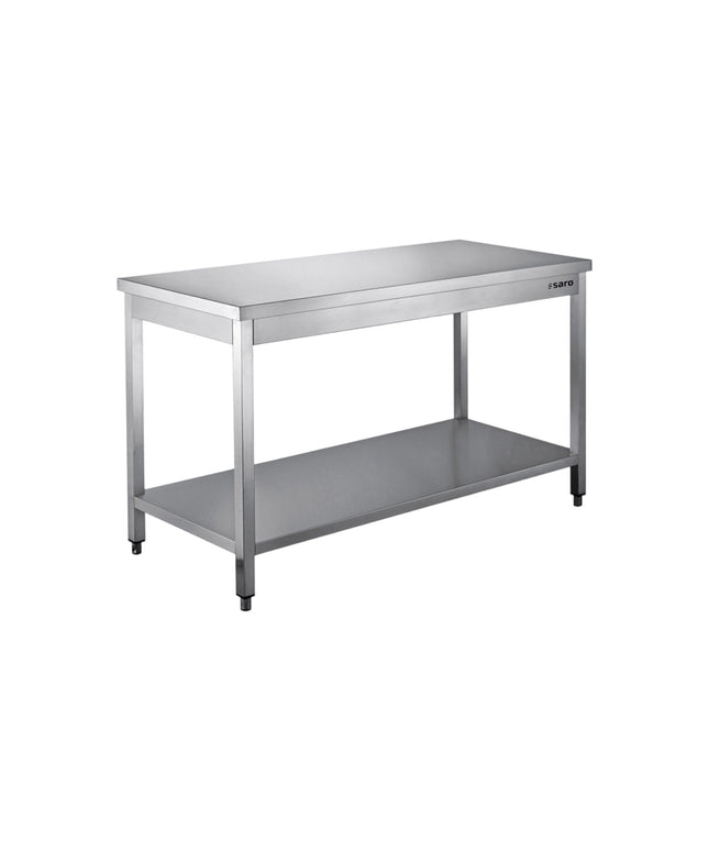 SARO Edelstahltisch zerl. Unterblatt - B 1400 x T 600 mm - Hagatec GmbH Hanseatische Gastronomie Technik - SARO