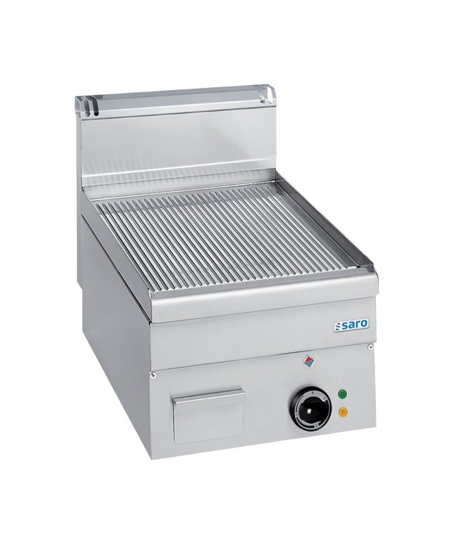 SARO Elektrogrillplatte gerillt Auftisch 400x600 Modell EFT46R - Hagatec GmbH Hanseatische Gastronomie Technik - SARO