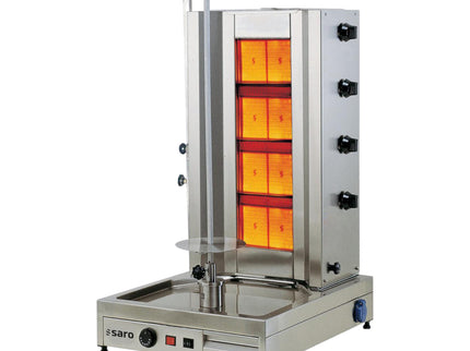 SARO Gas-Döner- / Gyrosgrill 4 Brenner 
Modell Tilla 4