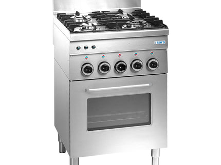 SARO Gasherd+Ofen+Grill 4 Brenner 600 Line Modell G4SF6