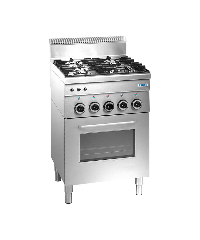 SARO Gasherd+Ofen+Grill 4 Brenner 600 Line Modell G4SF6 - Hagatec GmbH Hanseatische Gastronomie Technik - SARO