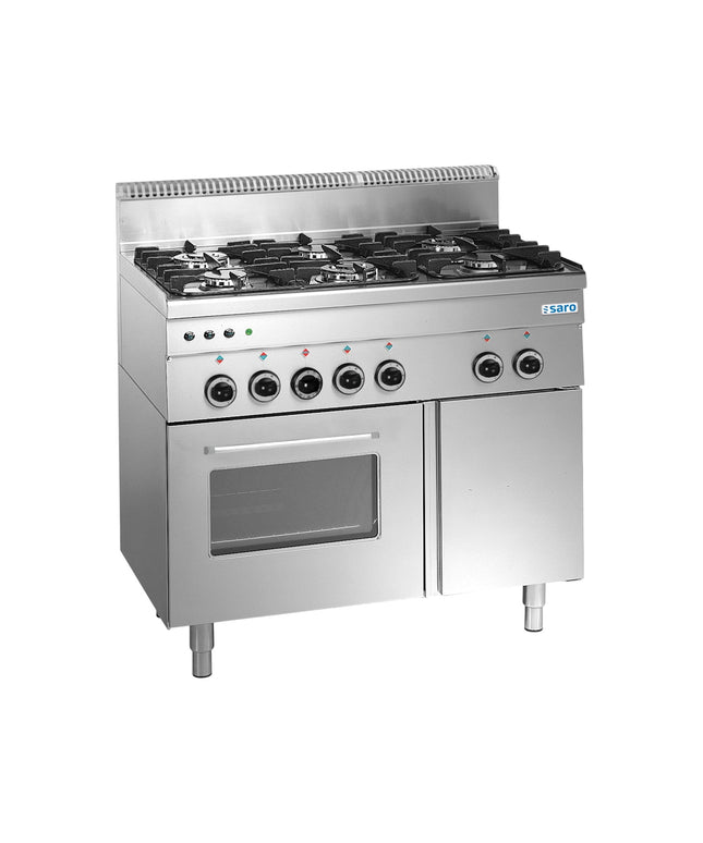 SARO Gasherd+Ofen+Grill 6 Brenner 600 Line Modell G6SFA6 - Hagatec GmbH Hanseatische Gastronomie Technik - SARO