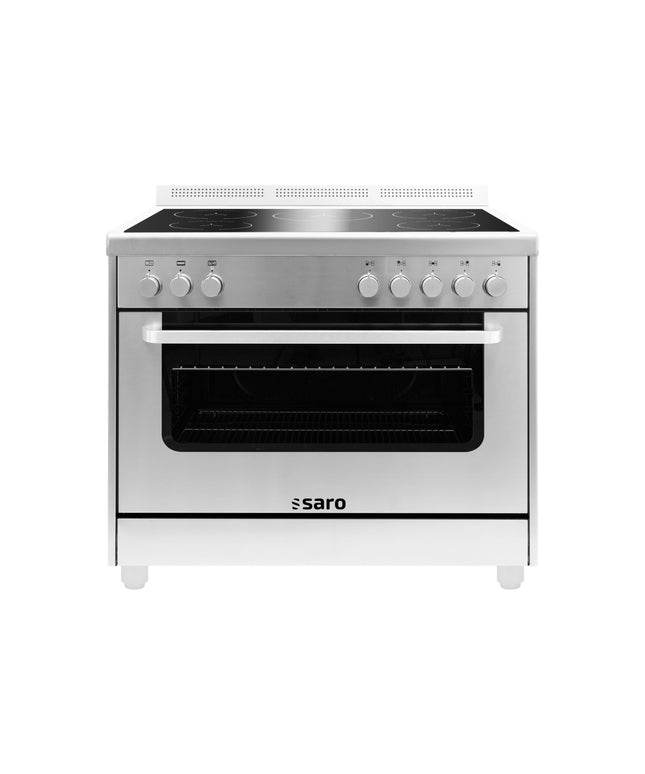 SARO Induktionsherd +Elektrobackofen Modell TS95IND61X silber - Hagatec GmbH Hanseatische Gastronomie Technik - SARO