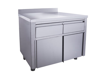 SARO Schiebetürenschrank mit 2 Schubladen und Aufkantung, 1000X700mm