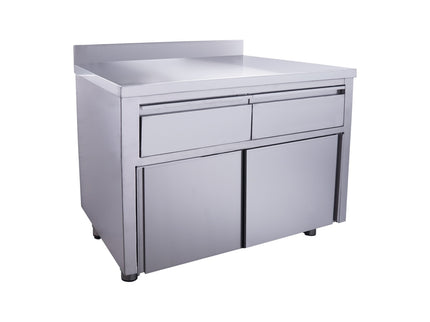 SARO Schiebetürenschrank mit 2 Schubladen und Aufkantung, 1200X700mm