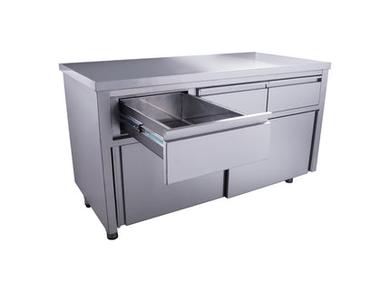 SARO Schiebetürenschrank mit 3 Schubladen, 1400X700mm