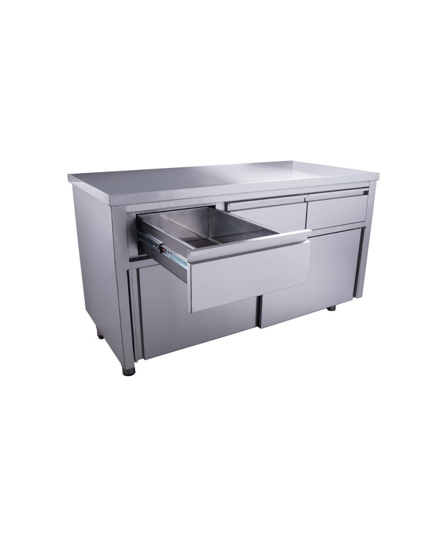 SARO Schiebetürenschrank mit 3 Schubladen, 1400X700mm