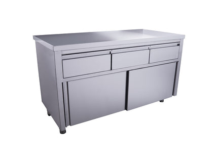 SARO Schiebetürenschrank mit 3 Schubladen, 1400X700mm