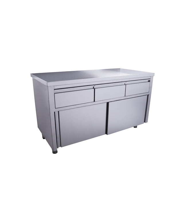 SARO Schiebetürenschrank mit 3 Schubladen, 1400X700mm