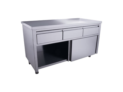 SARO Schiebetürenschrank mit 3 Schubladen, 1600X700mm
