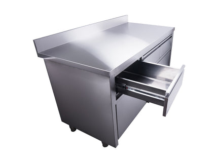 SARO Schiebetürenschrank mit 3 Schubladen und Aufkantung, 1400X700mm