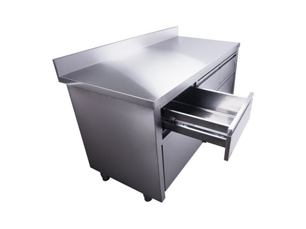 SARO Schiebetürenschrank mit 3 Schubladen und Aufkantung, 1600X700mm