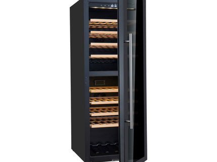 SARO Weinlagerschrank für 77 Flaschen, 2 Zonen, 
Modell WK 77 D