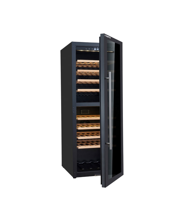 SARO Weinlagerschrank für 77 Flaschen, 2 Zonen, Modell WK 77 D - Hagatec GmbH Hanseatische Gastronomie Technik - SARO