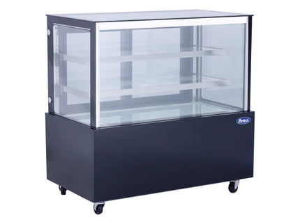 SCHWARZ KÜHLVITRINE ECKIG