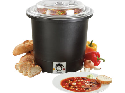 Suppentopf, 10L, schwarz